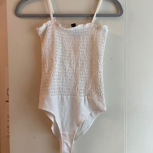 White Forever 21 Bodysuit